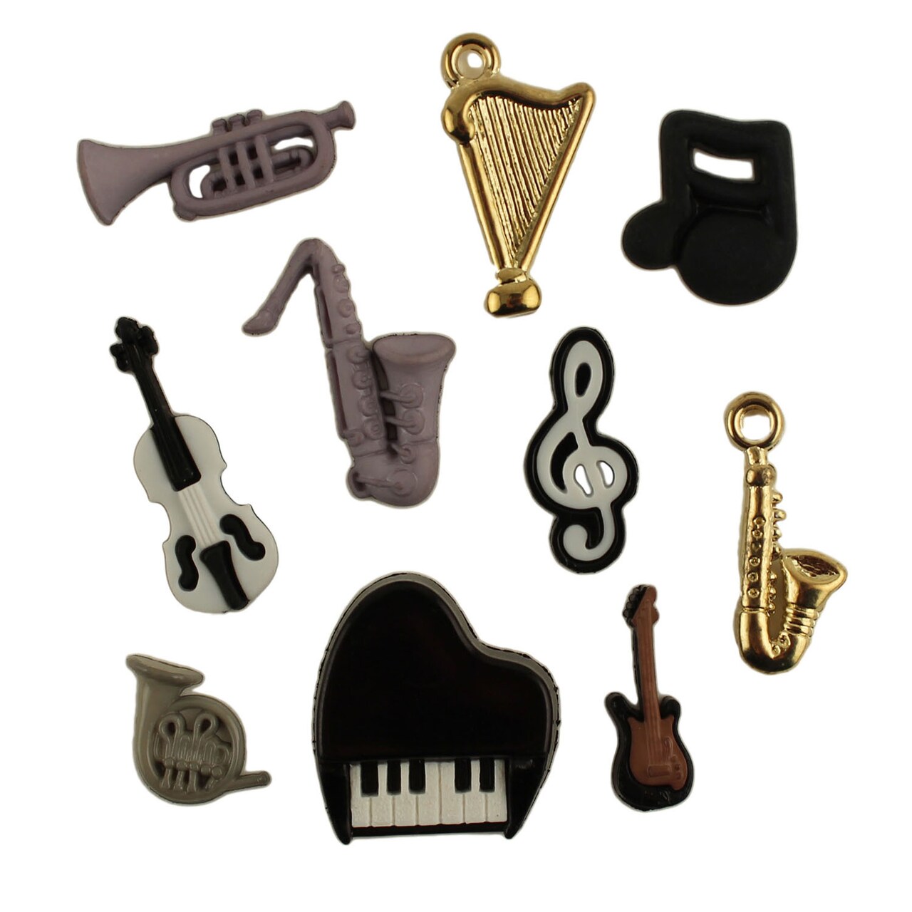 Buttons Galore and More Craft & Sewing Buttons - Music - 24 Buttons